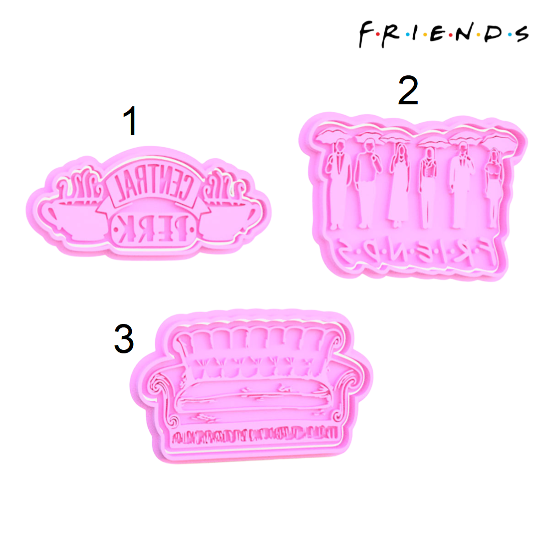 Friends TV series x Unidad de 3 cortadores