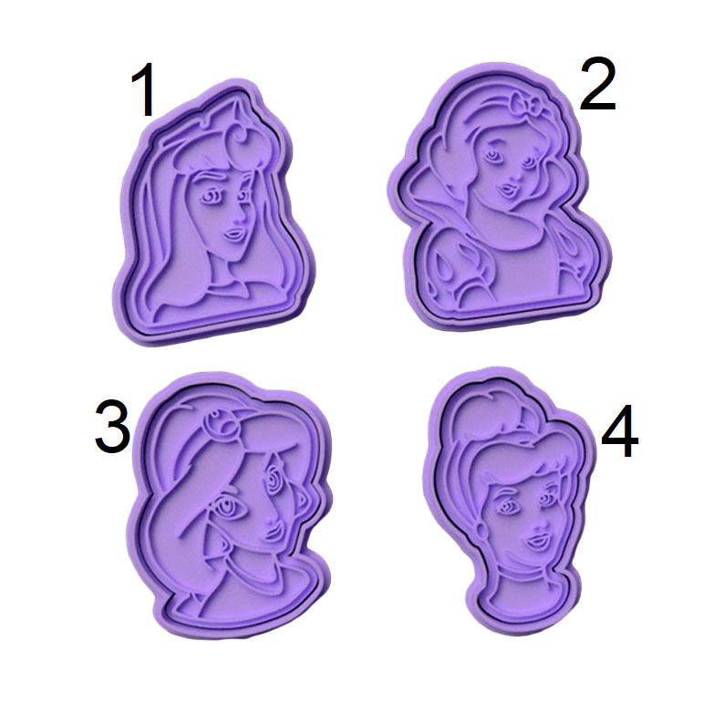 Princesas Disney #4 x Unidad de 4 cortadores