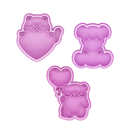 San Valentin Pack de 3 cortadores #33