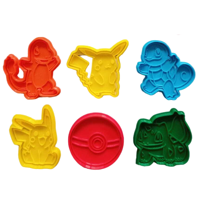 Pokemon #5 Pack de 6 cortadores