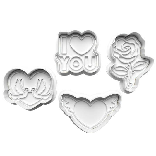 San Valentin #15 x Unidad de 4 cortadores