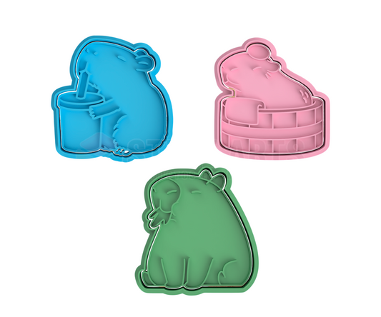 San Valentin Capibara Pack de 3 cortadores #32