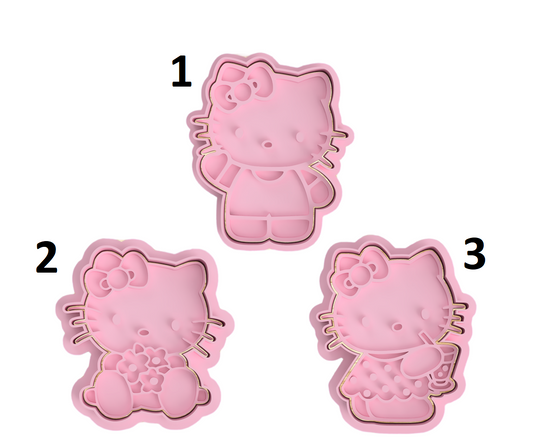 Hello Kitty #2 x Unidad de 3 cortadores