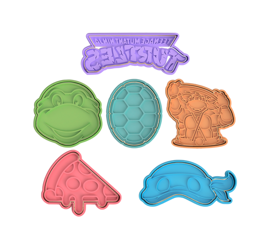 Tortugas Ninja #4 Pack de 6 cortadores