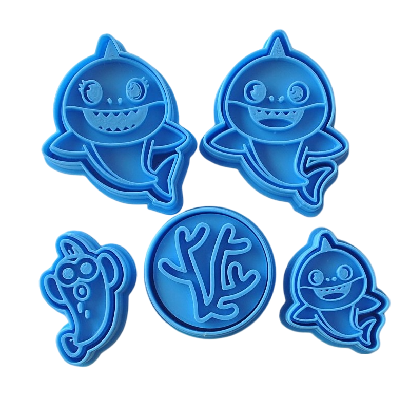 Baby Shark #4 Pack de 5 cortadores