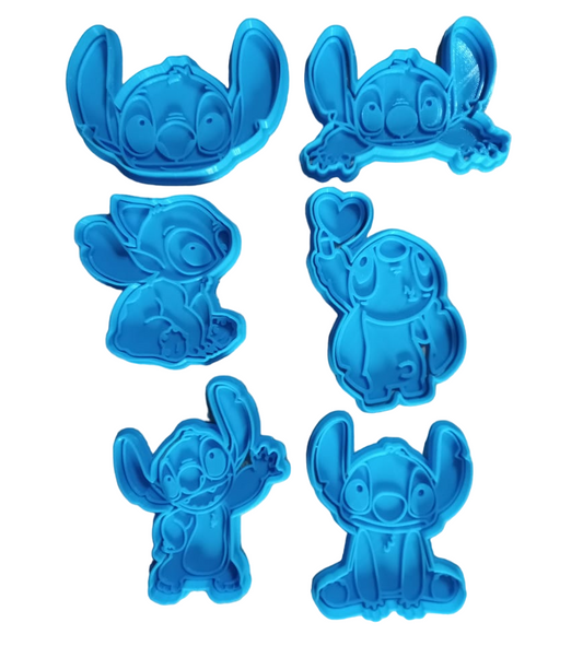 Lilo y Stitch #2 Pack de 6 cortadores