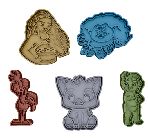 Nuevo Moana Pack #3 de 5 cortadores