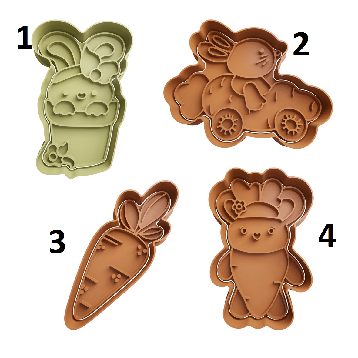 Galletas de Pascua x Unidad de 4 cortadores #6