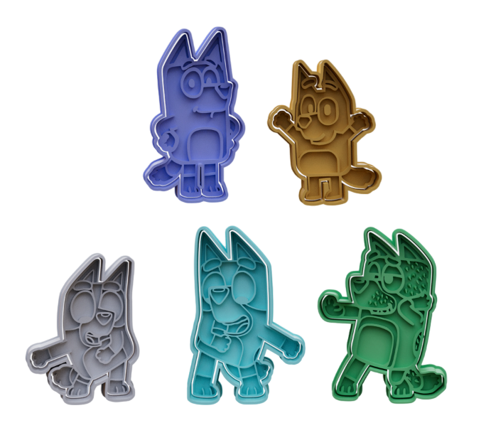 Bluey Pack de 5 cortadores #5