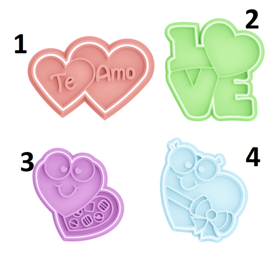 San Valentin #11 x Unidad de 4 cortadores