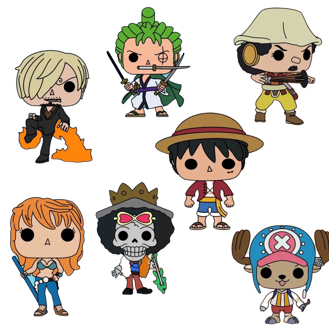 One Piece #1 Pack de 7 cortadores