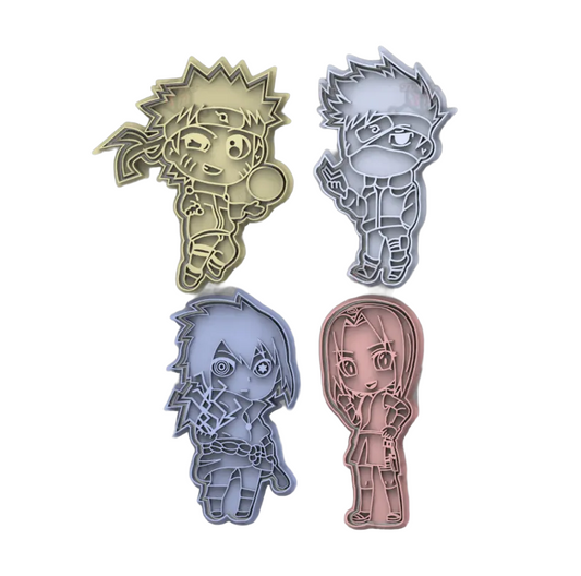 Naruto #3 Pack de 4 cortadores