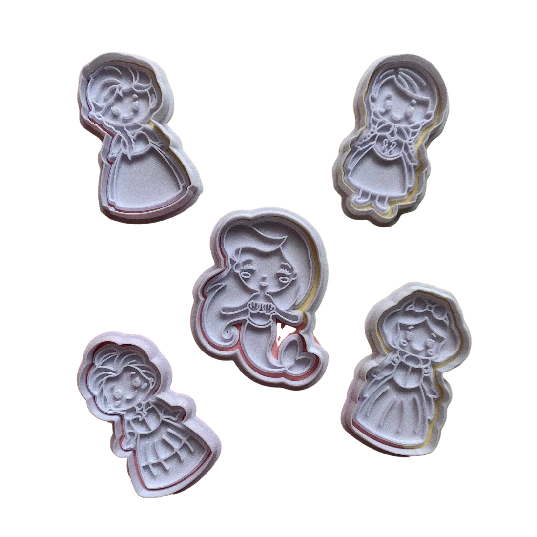 Princesas Disney #1 Pack de 5 cortadores
