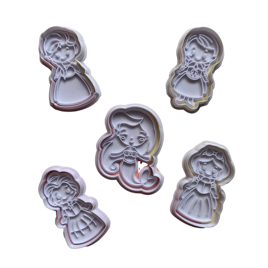 Princesas Disney #1 Pack de 5 cortadores