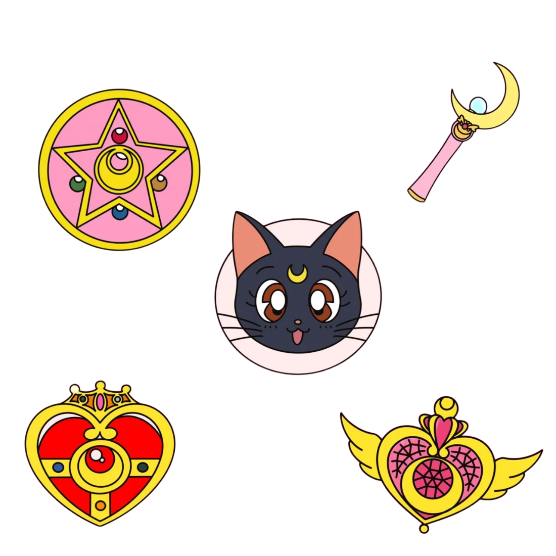 Sailor Moon #1 Pack de 6 cortadores