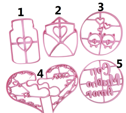 San Valentin #3 x Unidad de 5 cortadores