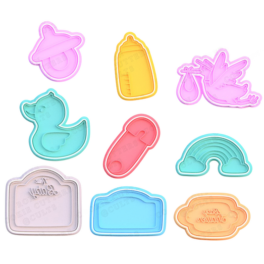 Baby Shower Pack de 9 cortadores