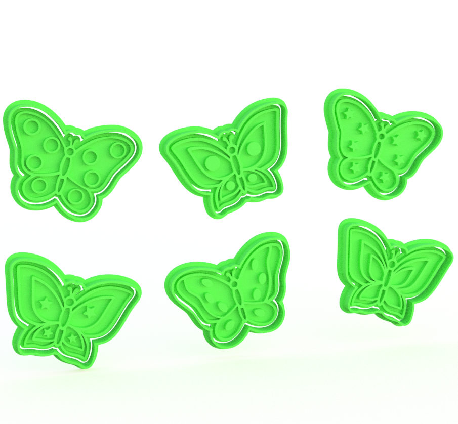 Butterflies Pack de 6 cortadores