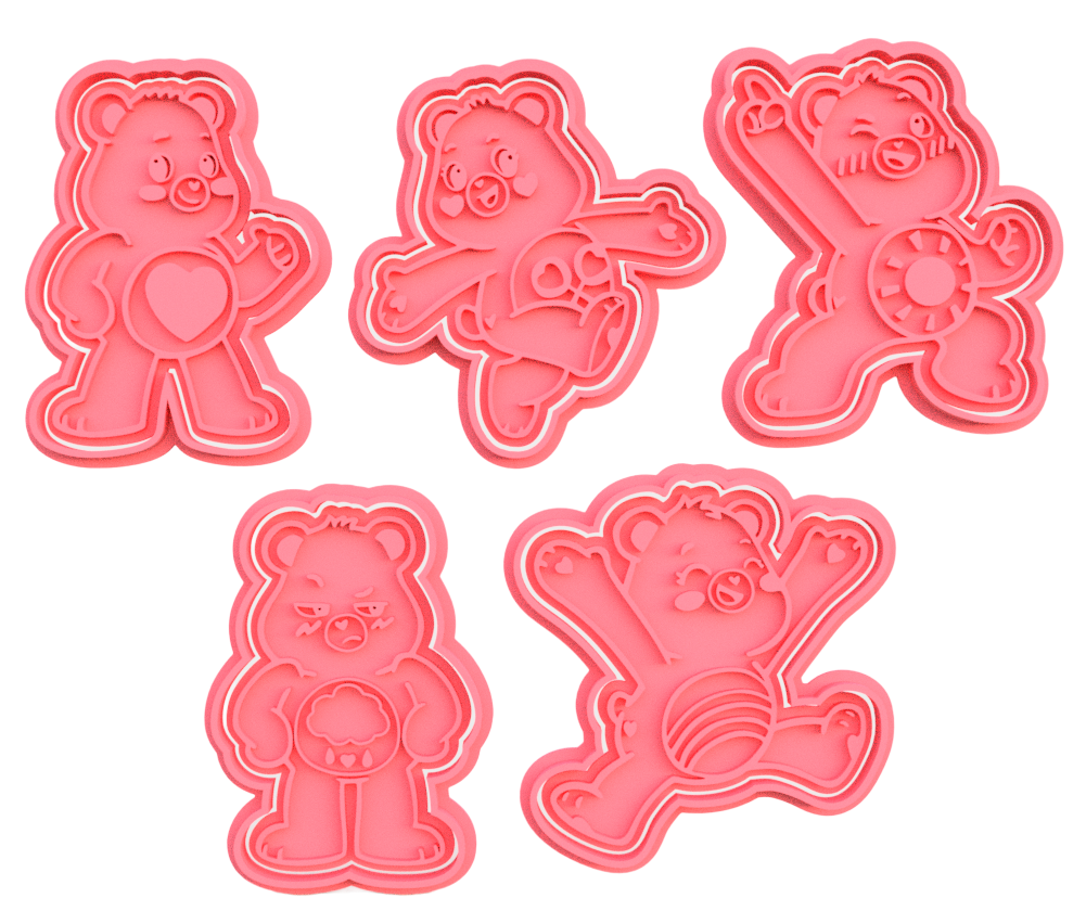 Care Bears Pack de 5 cortadores