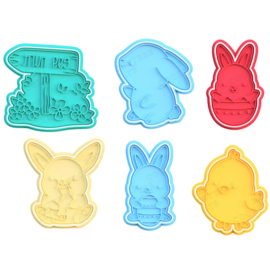 Cute Easter Pack de 6 cortadores