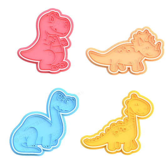 Dinosaur Pack de 4 cortadores