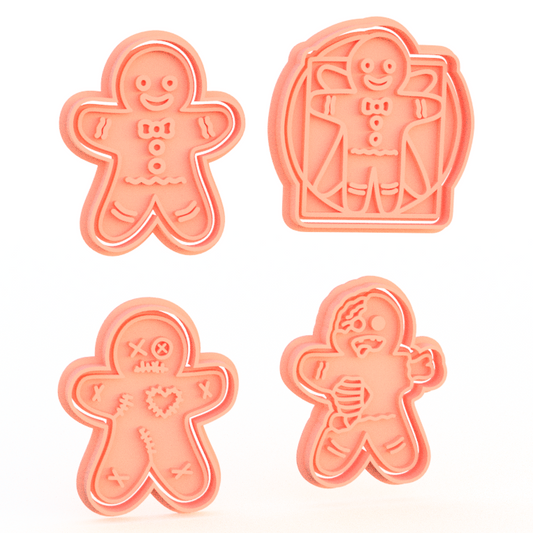 Gingerbread Man Pack de 4 cortadores