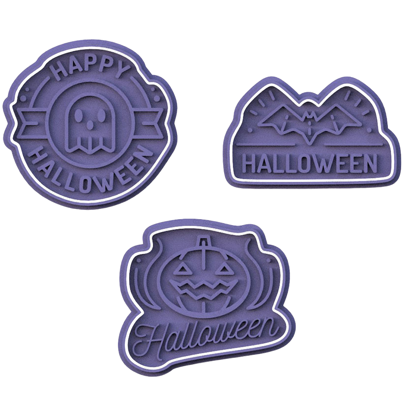 Halloween badge Pack de 3 cortadores