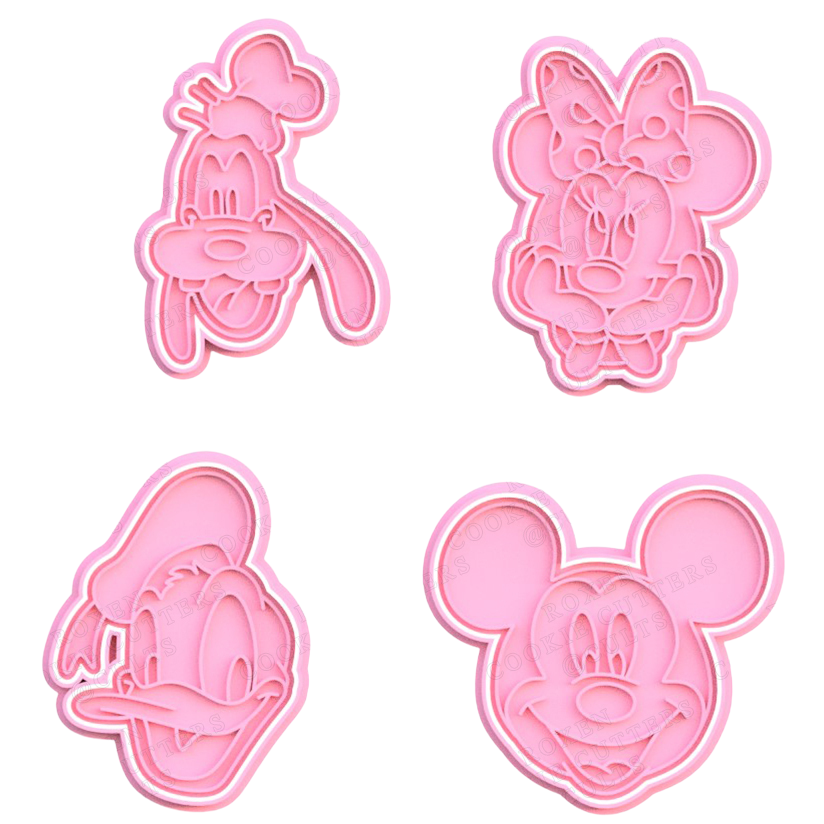 Mickey Mouse Pack de 4 cortadores