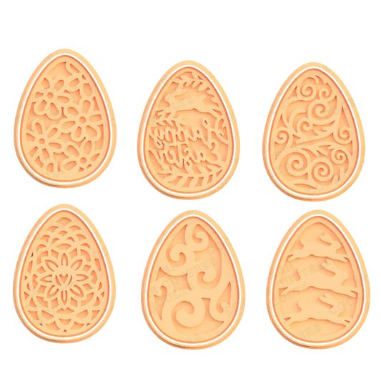 Ornament Easter eggs Pack de 6 cortadores