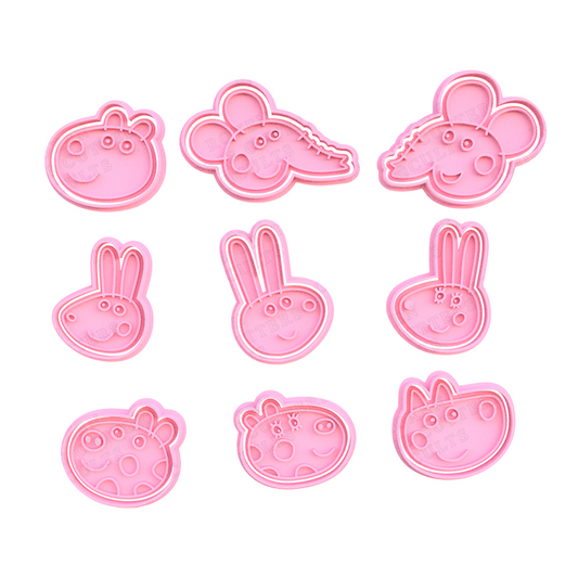 Peppa Pig #6 Pack de 9 cortadores