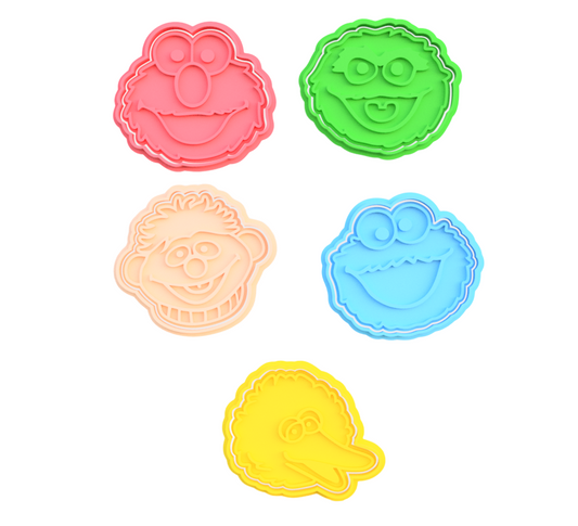 Sesame Street Muppet Pack de 5 cortadores