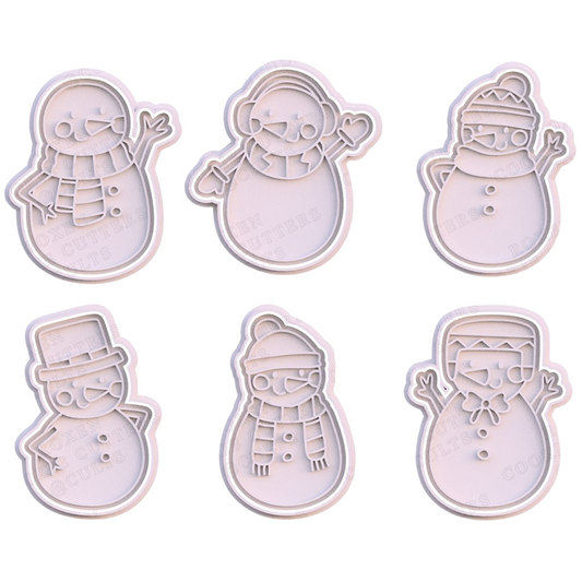 Snowman Pack de 6 cortadores