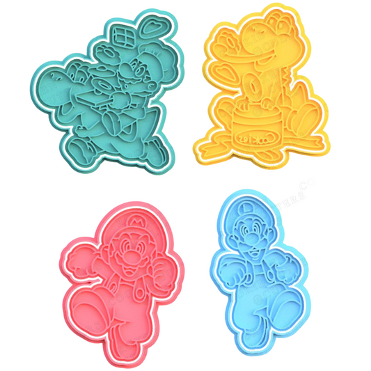 Super Mario Cookie Cutters Pack de 4 cortadores