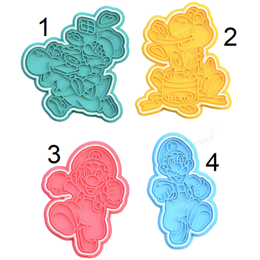 Super Mario Cookie Cutters x Unidad de 4 cortadores