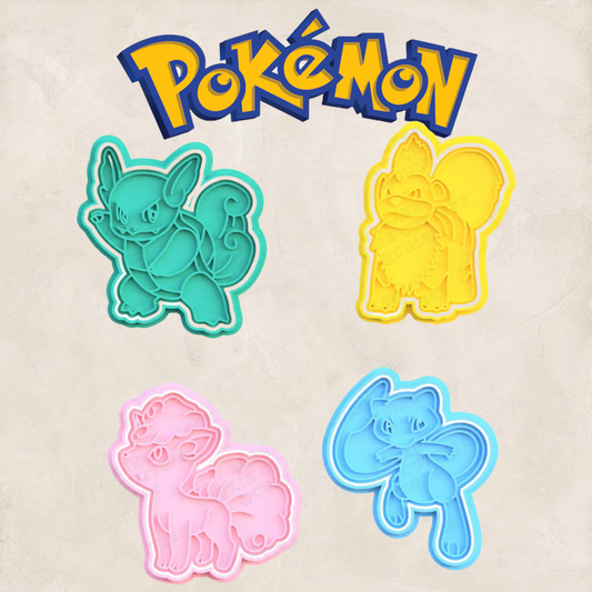 Pokemon Pack-2 de 4 cortadores