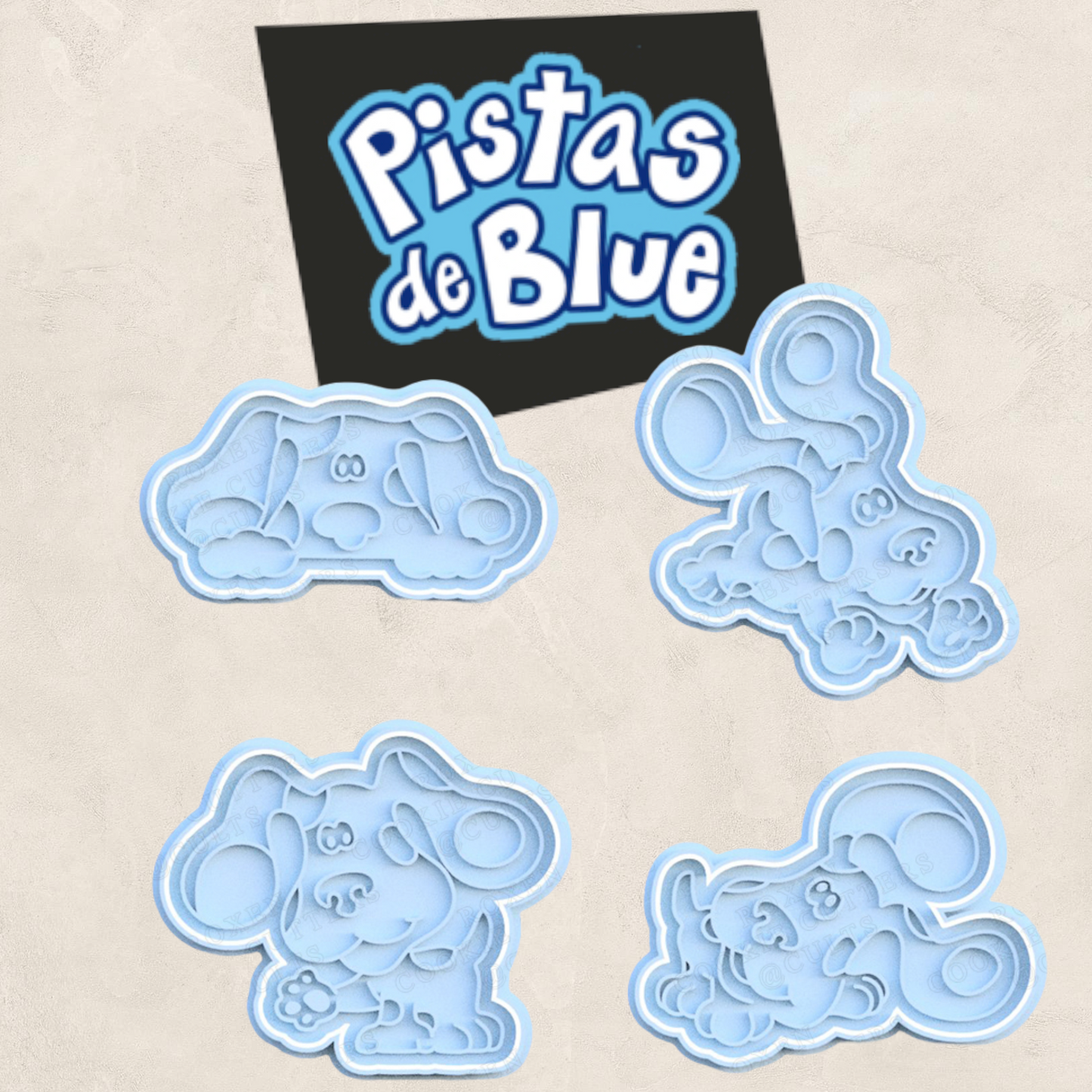 Blue_s Clues Pack de 4 cortadores