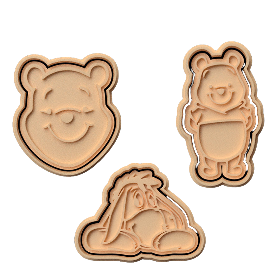 Winnie the Pooh #2 Pack de 3 cortadores