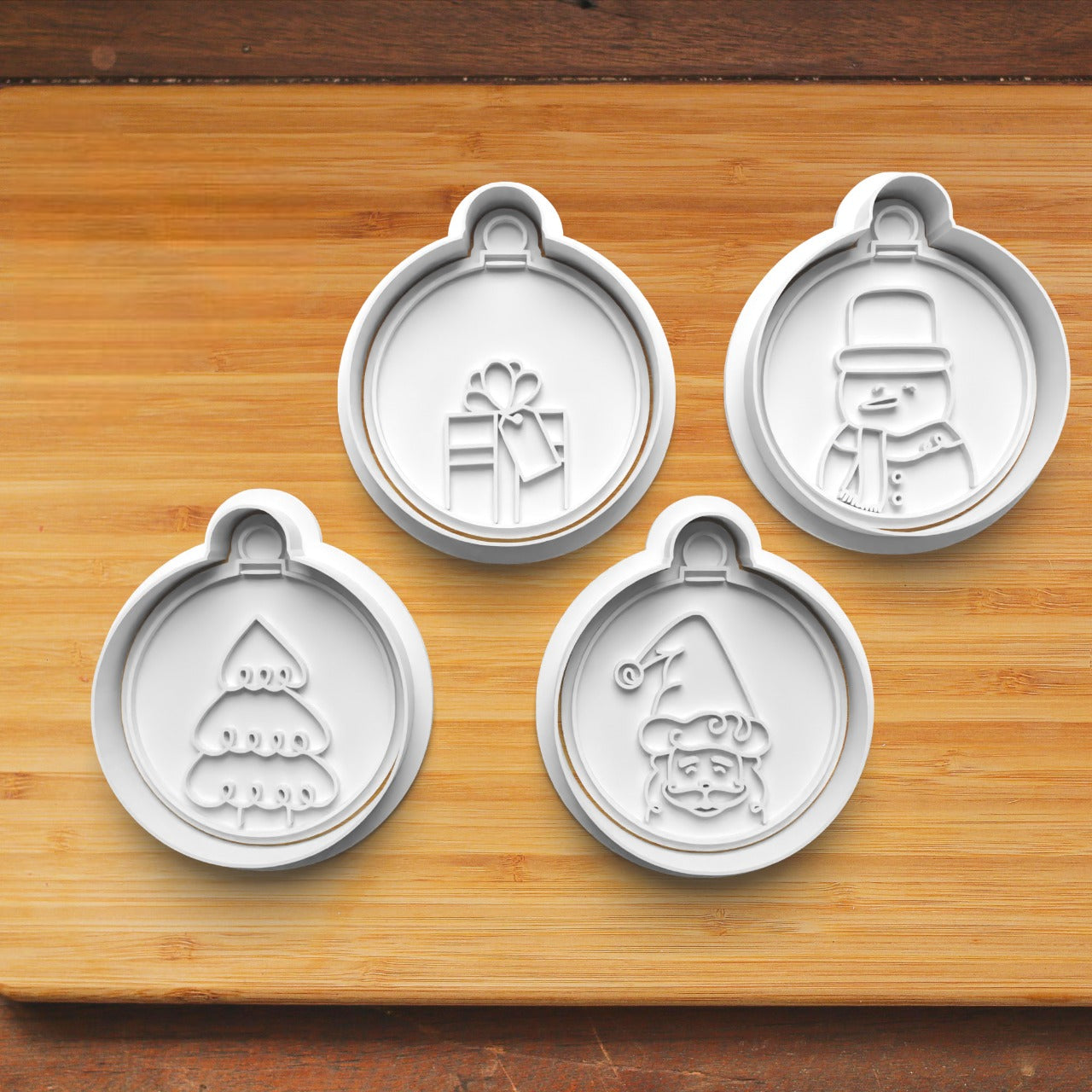 Navidad Baubles #6 Pack de 4 cortadores