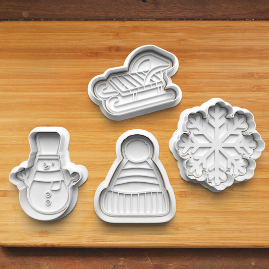 Navidad #7 Pack de 4 cortadores