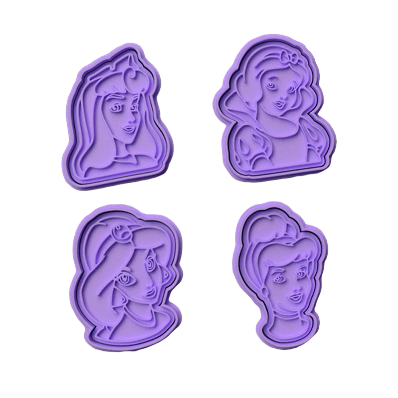 Princesas Disney #4 Pack de 4 cortadores