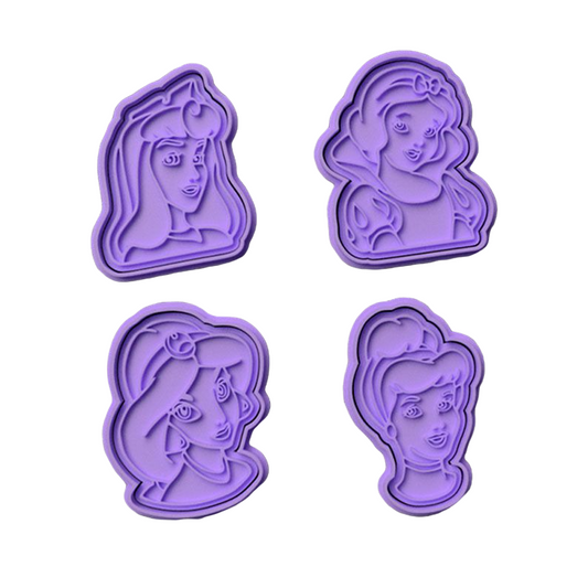 Princesas Disney #4 Pack de 4 cortadores