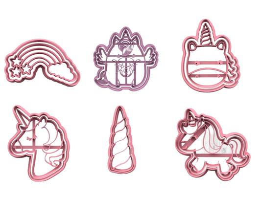 Unicornios #1 Pack de 6 cortadores