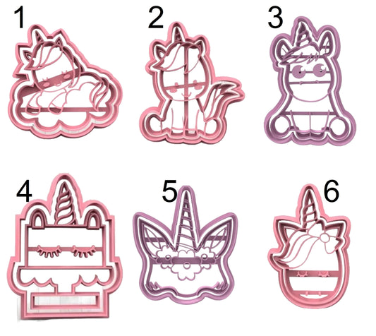 Unicornios #2 x Unidad de 6 cortadores